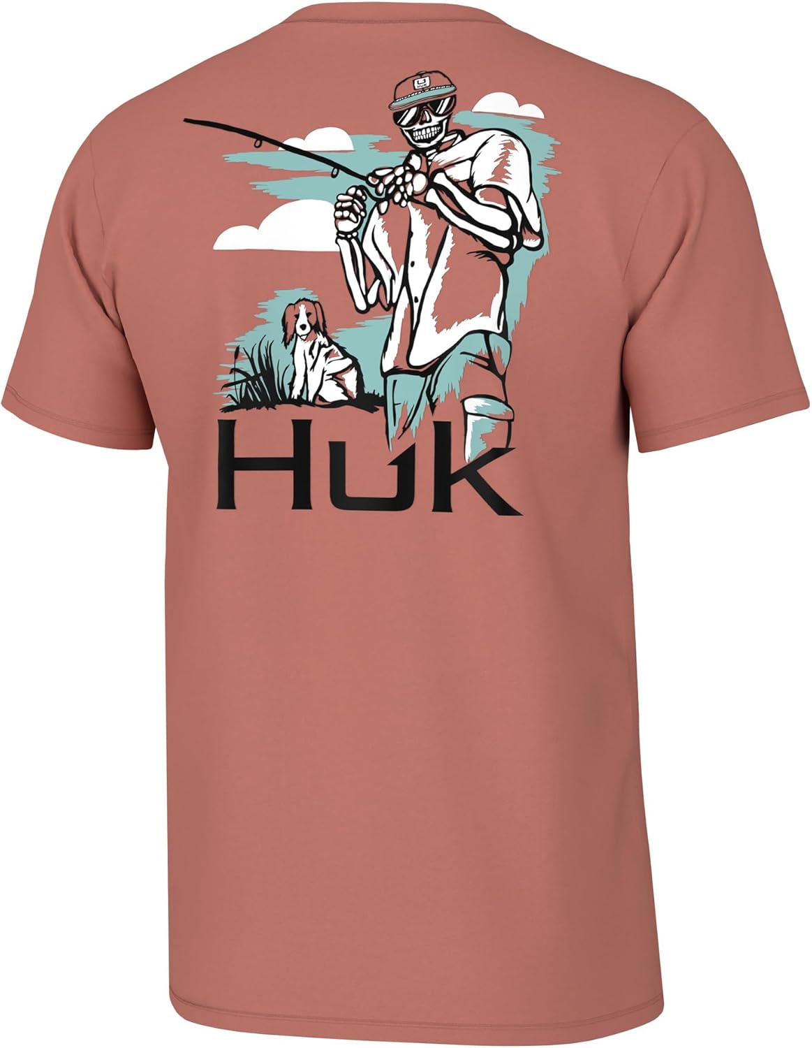 HUK Mens Fishing Graphic Tee, Performance Short Sleeve, Quick-Dry